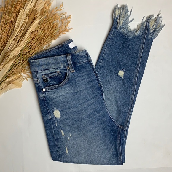 KanCan Denim - KanCan high waist button fly distressed jeans